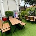 The Tipsy Den - CHIJMES | Product Seen: [Fossil Outdoor Armchair, Fossil Outdoor Bench – Highback, Fossil Outdoor Bench – No Back & Fossil Outdoor Dining Table - W1400]
